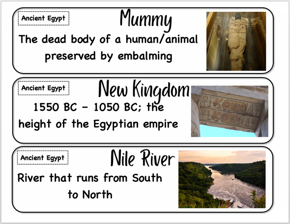 Ancient Egypt Word Wall