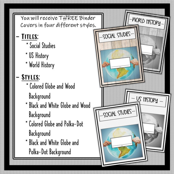 Social Studies Binder Covers- FREE!