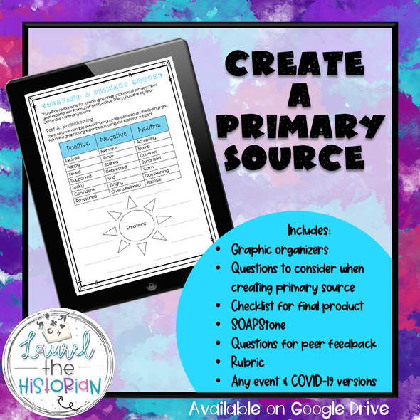 Create a Primary Source/Journal 