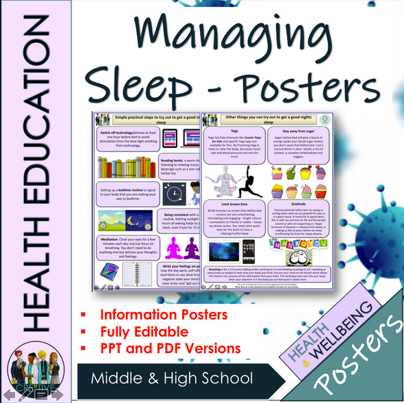 Sleep and Mental Health Posters  