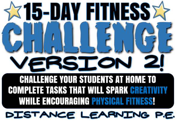 15 Day Fitness Challenge #2- Great for PE Distance Learning