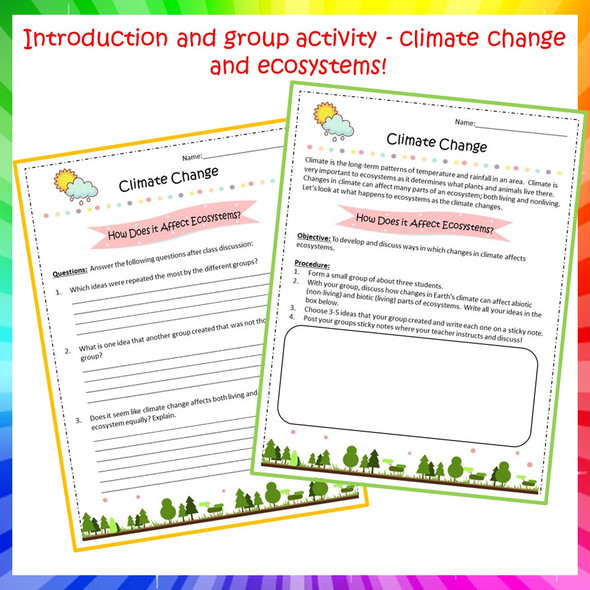 Climate Changes and Ecosystems Climate Changes and Ecosystems