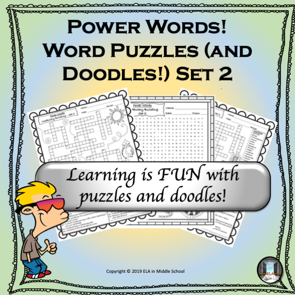 Power Words! Word Puzzles (and Doodles!) Set 2