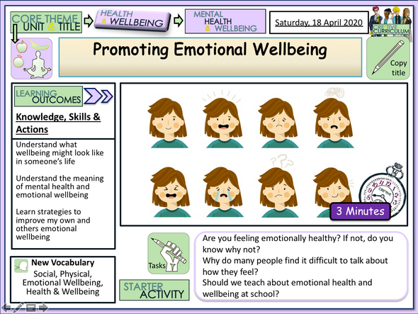 Emotional Health and Wellbeing 