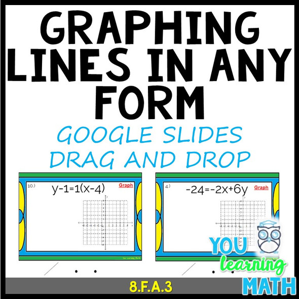 Graphing Lines in ANY Form: GOOGLE Slides - Drag and Drop Activity