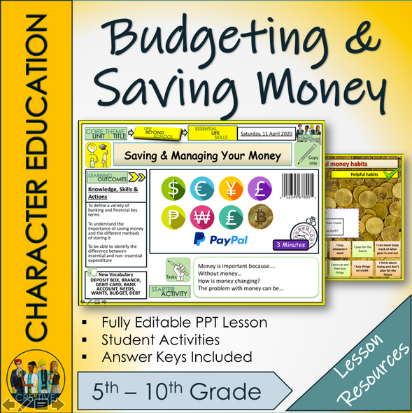 Saving and managing Money Lesson