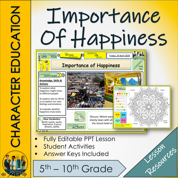 Importance of Being Happy - Character Education
