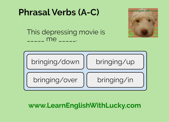 Phrasal Verbs Boom Cards (A to C)