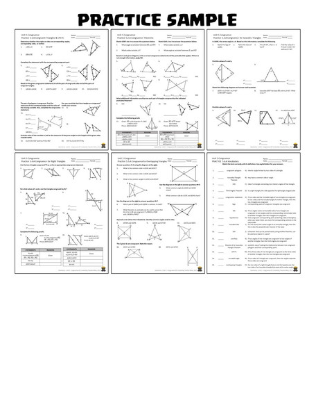 Congruence (Geometry - Unit 5)