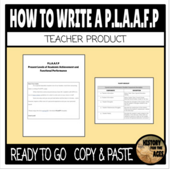 How to Write a P.L.A.A.F.P