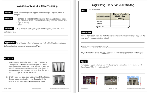 Forces and Motion STEM Engineering Design Process Activity and Reading Passage