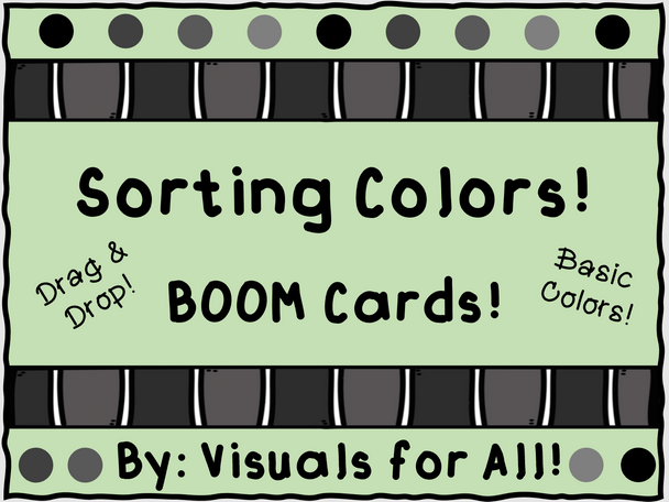 BOOM Cards Color Sorting! 