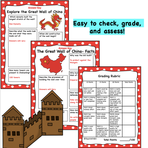 Virtual Field Trip to the Great Wall of China- PDF version