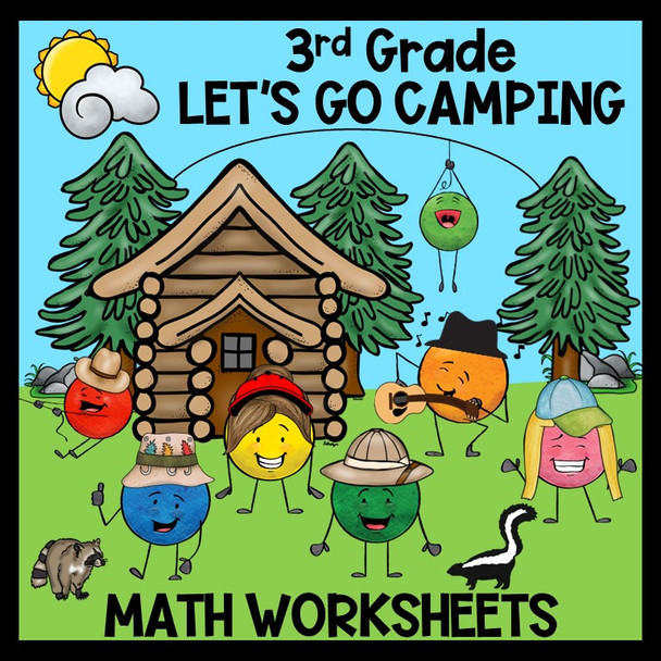 3rd Grade Math Worksheets - Word Problems, Time, Elapsed Time, Addition, Subtraction, Multiplication and Division Basic Facts