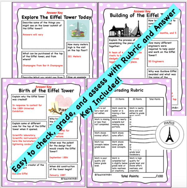 Google Drive Version- Virtual Field Trip to the Eiffel Tower