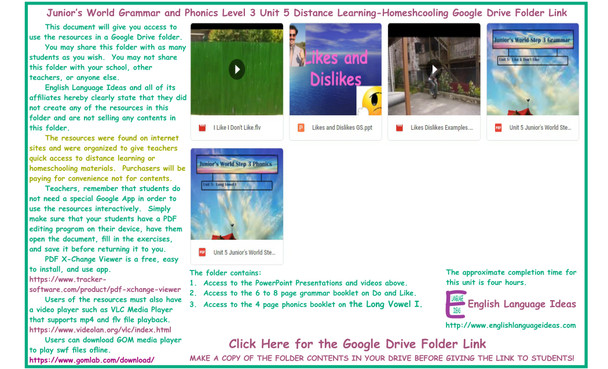 Do-Like and Phonics Distance Learning-Homeschooling Bundle-Google Drive Link