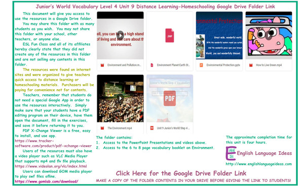 Environment Distance Learning-Homeschooling Bundle-Google Drive Link