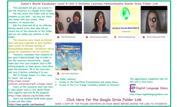 Internet Distance Learning-Homeschooling Bundle-Google Drive Link