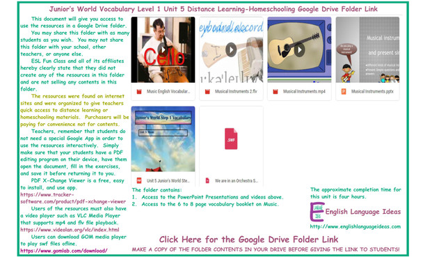Music Distance Learning-Homeschooling Bundle-Google Drive Link