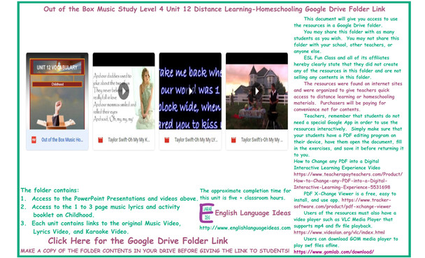 Childhood Music Distance Learning-Homeschool Bundle-Google Drive