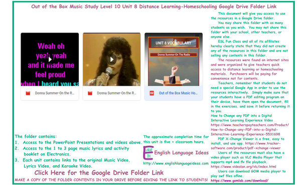 Electronics Music Distance Learning-Homeschool Bundle-Google Drive
