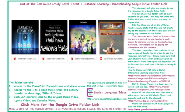 Greetings, Titles & Intros Music Distance Learning-Homeschool Bundle-Google Drive