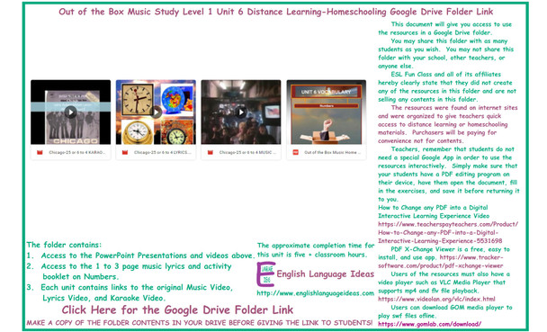 Numbers Music Distance Learning-Homeschool Bundle-Google Drive