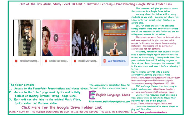 Running Errands Having Things Done Music Distance Learning-Homeschool Bundle-Google Drive