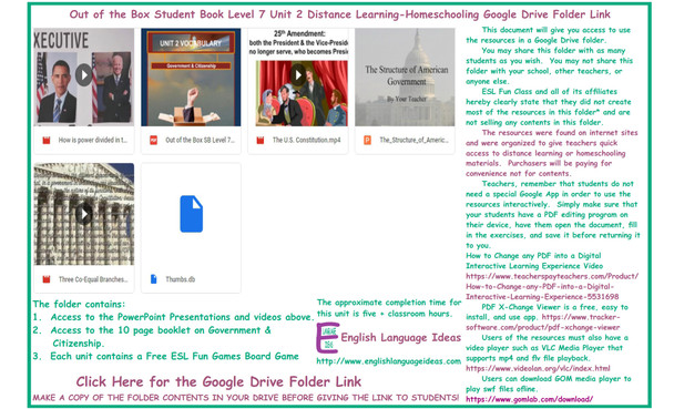 Government & Citizenship Distance Learning-Homeschool Bundle-Google Drive