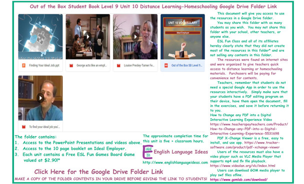 Ideal Employer Distance Learning-Homeschool Bundle-Google Drive