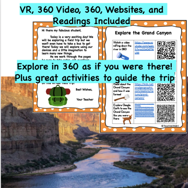 Virtual Field Trip to the  Grand Canyon National Park- PDF Version