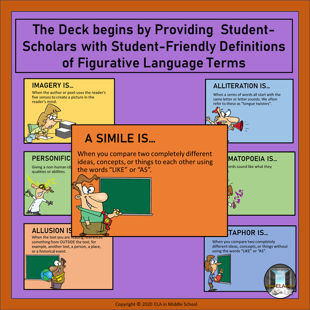 FREE - Figurative Language BOOM! Cards (TM) SAMPLE