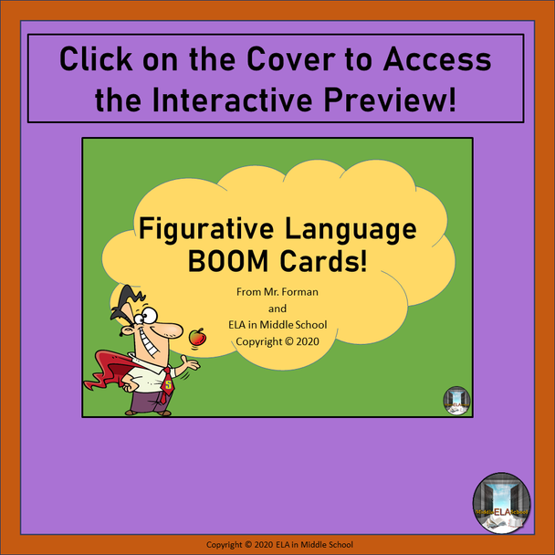 FREE - Figurative Language BOOM! Cards (TM) SAMPLE