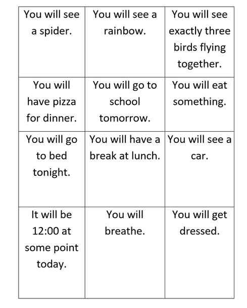 Probability Sorting Activity