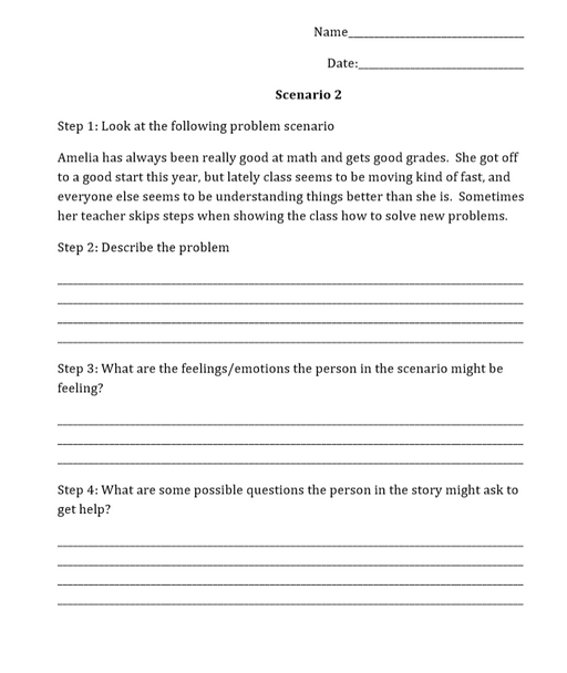 Self-Advocacy Scenarios