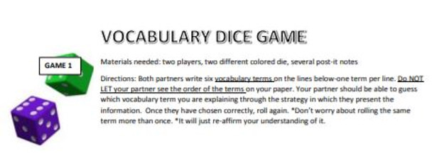 Interactive Vocabulary Game 