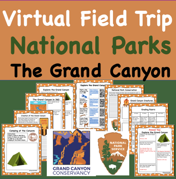 Google Drive Version- Discount Bundle - Virtual Field Trip Park  to the the National Parks 8 Trips for the Price of 5