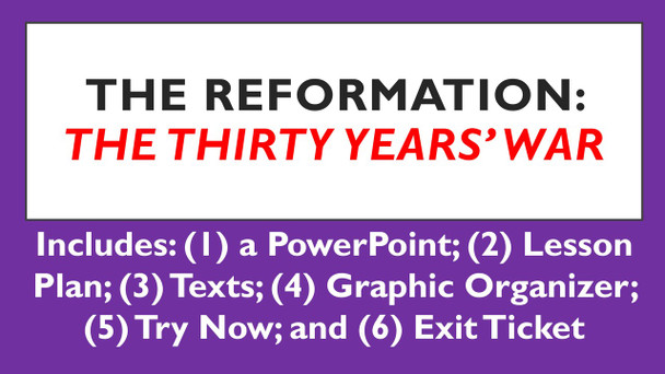 The Reformation: The Thirty Years' War