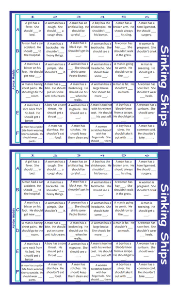 Advice Modals Legal Size Text Sinking Ships Game