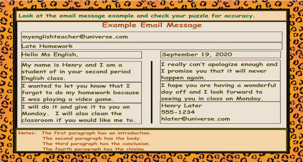 Email Message Example