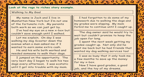 Rags to Riches Story Example