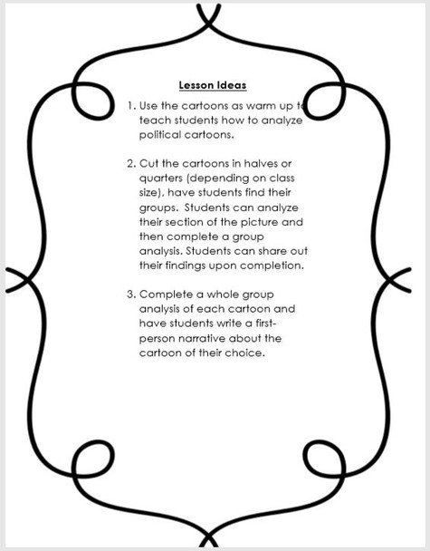 Civil War Political Cartoon Analysis Lesson