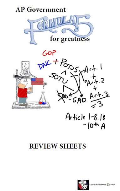 AP Government REVIEW SHEETS - Crunch Time (Formula for Greatness)