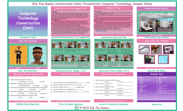 Computer Technology Conversation Comic Presentation