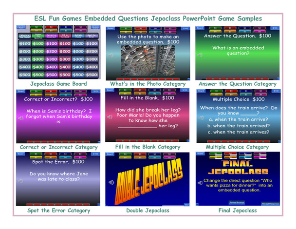 Embedded Questions Jepoclass PowerPoint Game