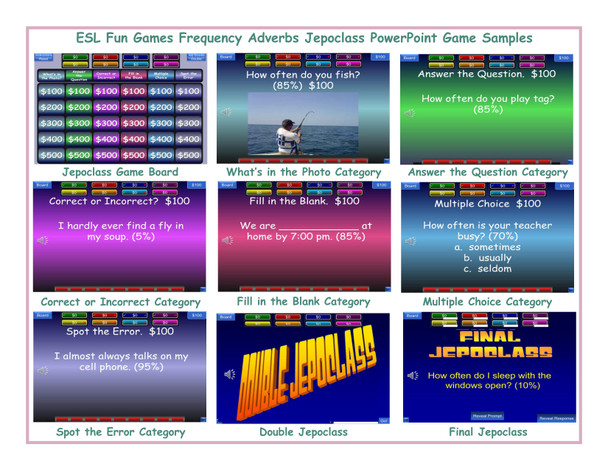 Frequency Adverbs Jepoclass PowerPoint Game