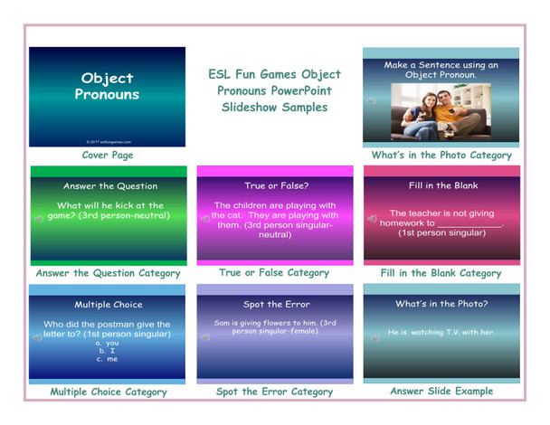 Object Pronouns PowerPoint Slideshow