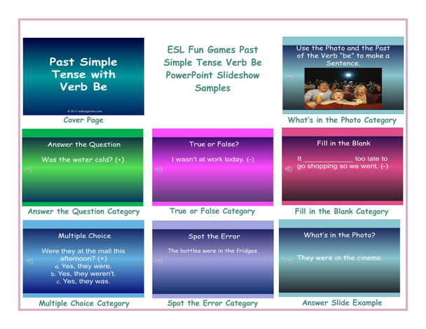 Past Simple Tense Verb Be PowerPoint Slideshow