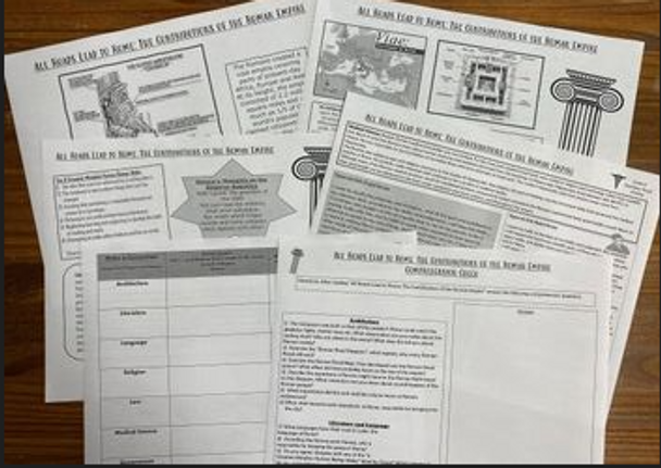 World History | Roman Empire | Contributions of the Romans | Reading Activity