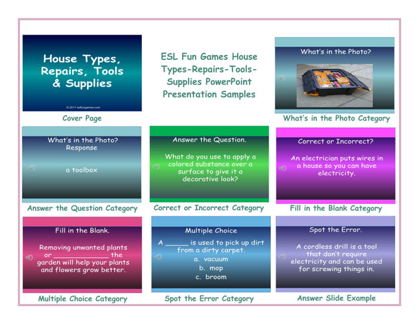 House Types-Repairs-Tools-Supplies PowerPoint Presentation
